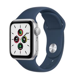 Apple Watch (Series SE) 2020 GPS 44 mm - Aluminio Plata - Correa deportiva Azul