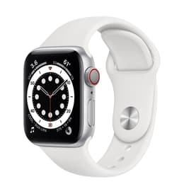 Apple Watch (Series 6) 2020 GPS + Cellular 44 mm - Aluminio Plata - Correa deportiva Blanco
