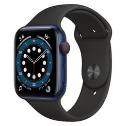 Apple Watch Series 6 (2020) GPS + Cellular 44 mm - Aluminio Azul - Correa deportiva Negro