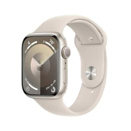 Apple Watch Series 9 (2023) GPS + Cellular 45 mm - Aluminio Blanco estrella - Correa deportiva Blanco estrella