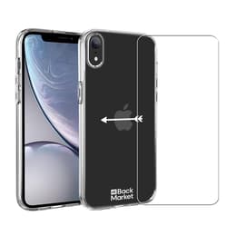 Back Market Funda iPhone XR y pantalla protectora - 60% Plástico reciclado - Transparente