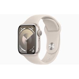 Apple Watch Series 9 (2023) GPS 41 mm - Aluminio Blanco estrella - Correa deportiva Blanco estrella