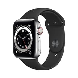 Apple Watch Series 6 (2020) GPS + Cellular 44 mm - Aluminio Plata - Correa deportiva Negro