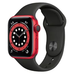 Apple Watch Series 6 (2020) GPS 40 mm - Aluminio Rojo - Correa deportiva Negro