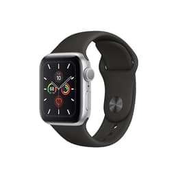 Apple Watch Series 5 (2019) GPS + Cellular 44 mm - Aluminio Plata - Correa deportiva Negro