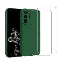 Funda Galaxy S20 Ultra 5G y 2 protectores de pantalla - TPU - Verde