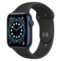 Apple Watch Series 6 (2020) GPS 44 mm - Aluminio Azul - Correa deportiva Negro