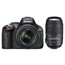 Réflex D5000 - Negro + Nikon AF-S Nikkor DX VR 18-55mm f/3.5-5.6 VR + AF-S Nikkor DX 55-200mm f/4-5.6G ED VR f/3.5-5.6 + f/4-5.6