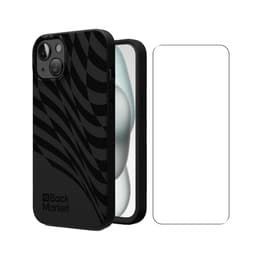 Back Market Funda iPhone 15 y pantalla protectora - Plástico reciclado - Negro