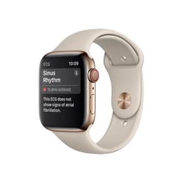 Apple Watch Series 5 (2019) GPS + Cellular 44 mm - Aluminio Oro - Correa deportiva Blanco estrella