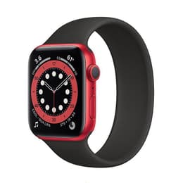 Apple Watch Series 6 (2020) GPS 44 mm - Aluminio Rojo - Correa deportiva Negro