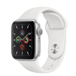 Apple Watch Series 5 (2019) GPS 44 mm - Aluminio Plata - Correa deportiva Blanco