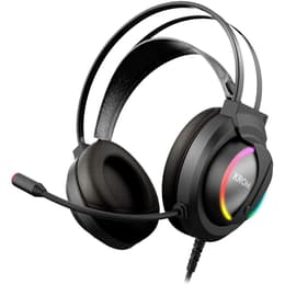 Cascos reducción de ruido gaming con cable micrófono Krom Kappa - Negro