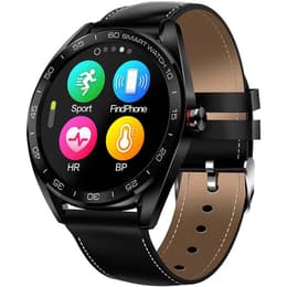 Relojes Aites Cardio GPS Waterproof Bluetooth Monitor Sports SmartWatch Black Leather Maxtop K7 - Negro