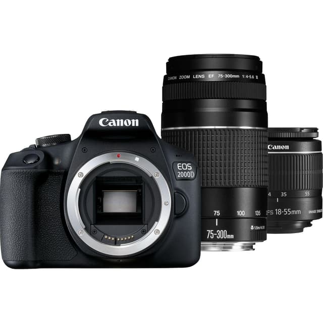 Reflejo Canon Eos 00d Ef S 18 55 Is Ii Ef 75 300 F 4 5 6 Iii Estuche Tarjeta De Memoria Sd 16gb Back Market